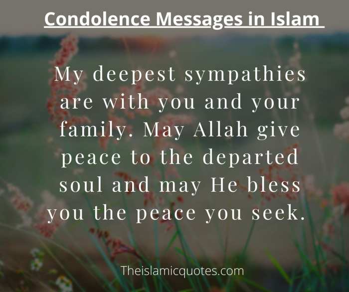 condolence messages for muslim