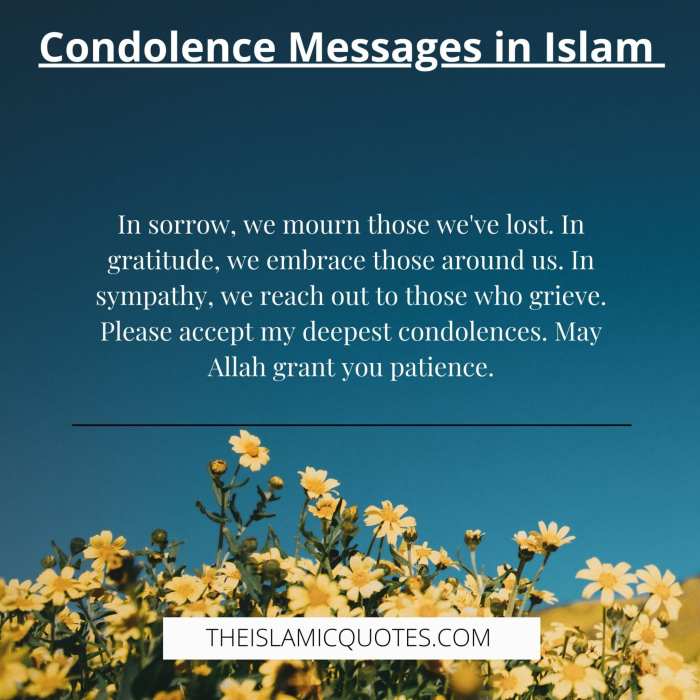 condolence message to a muslim terbaru