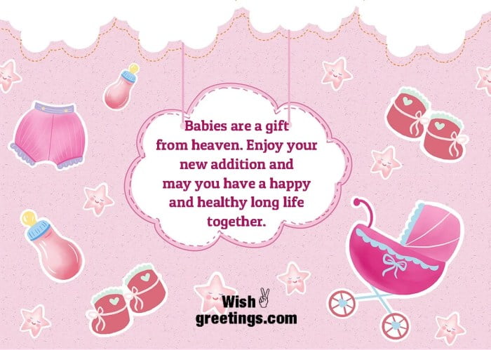 baby shower card message to best friend