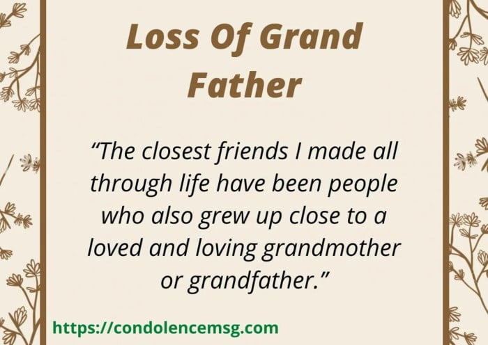 condolence messages for a grandparent terbaru