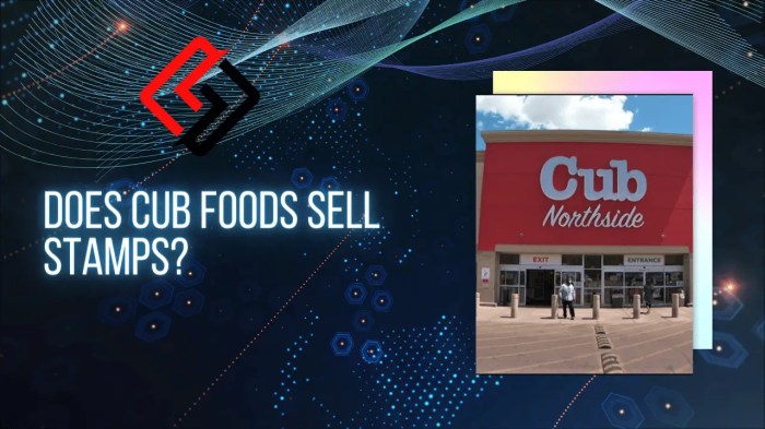 does cub foods sell stamps