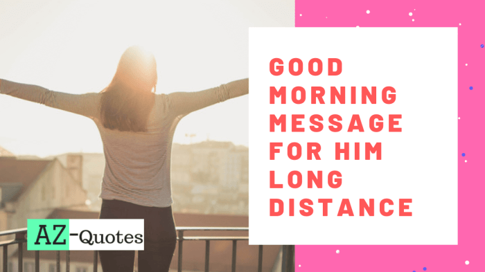 good morning message long distance relationship