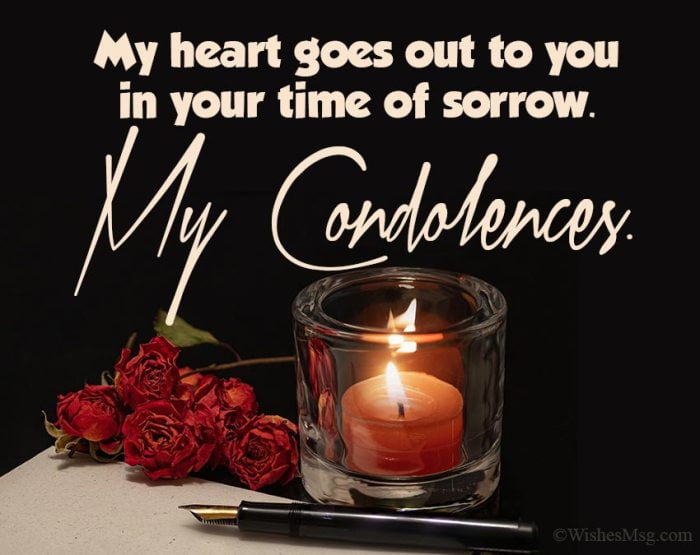 condolence message to a christian friend