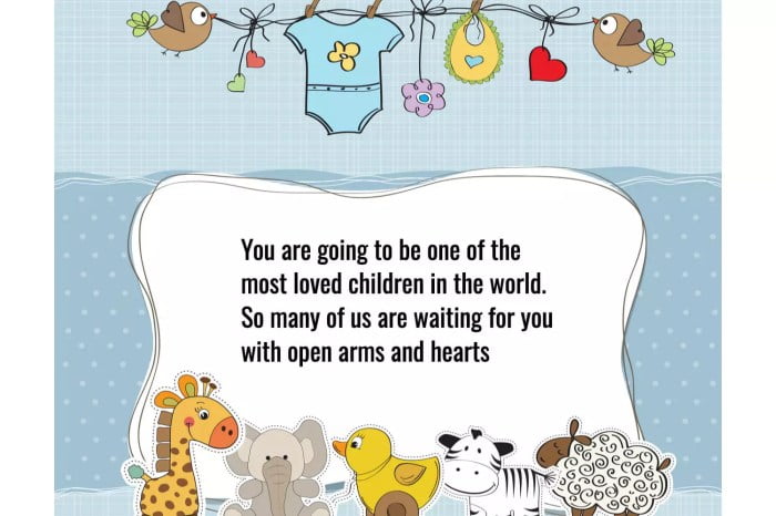 heartfelt baby shower card message terbaru