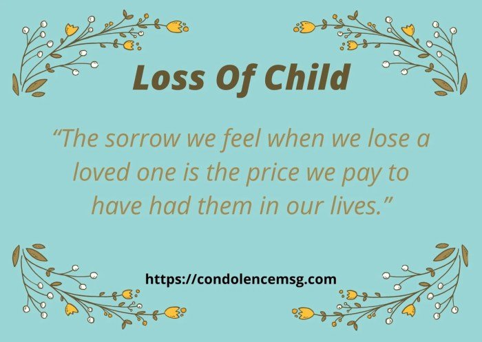 condolence messages for loss of child terbaru