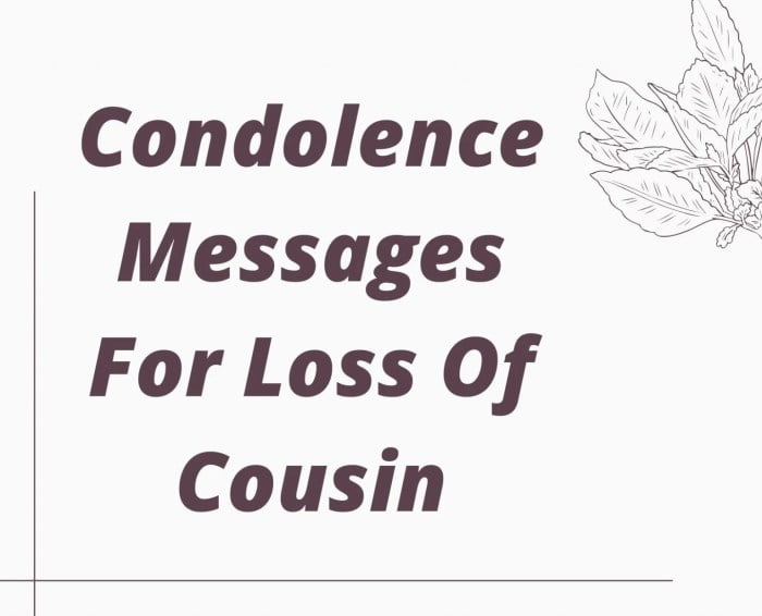 condolence messages for cousin terbaru