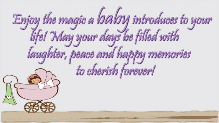 message on baby shower card