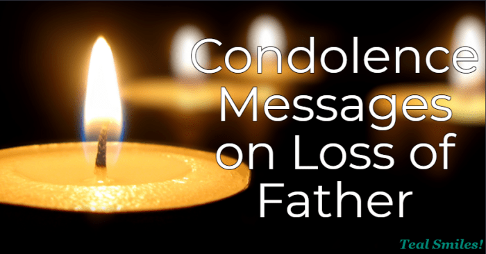 condolence messages for friends father