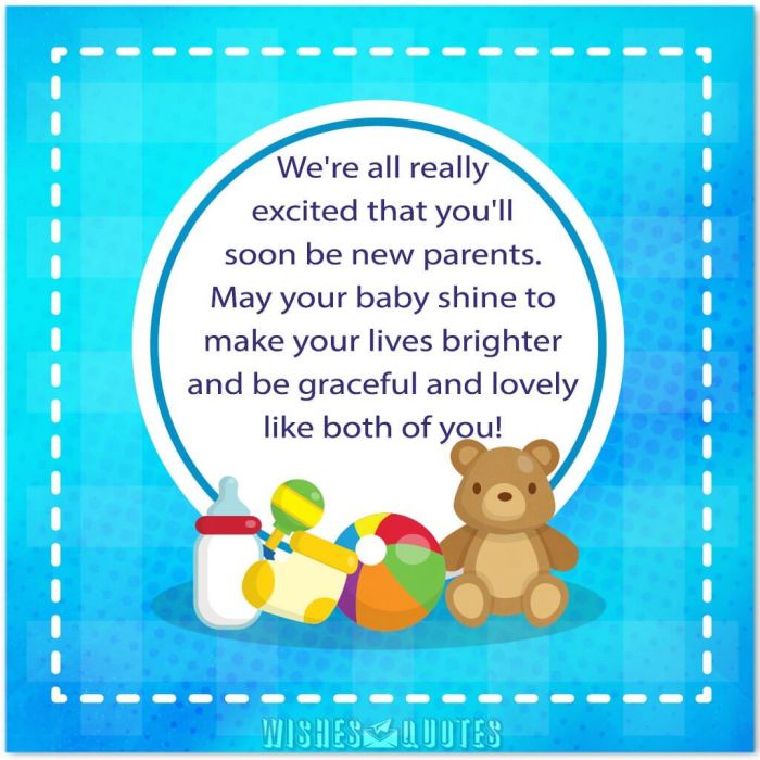 baby shower card message to parents