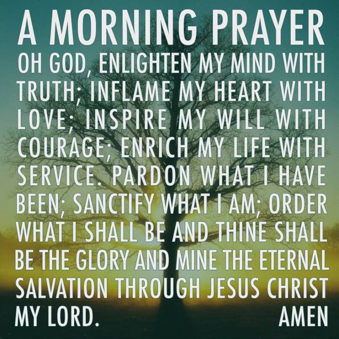 good morning and prayer message for him