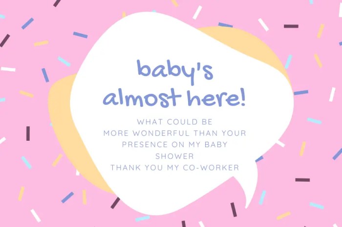 baby shower card message for coworker terbaru