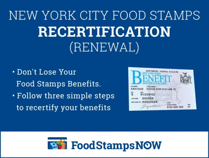 can i recertify for food stamps online